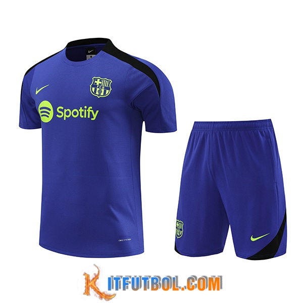 Tiendas De Camiseta Entrenamiento Cortos FC Barcelona Violeta Verde